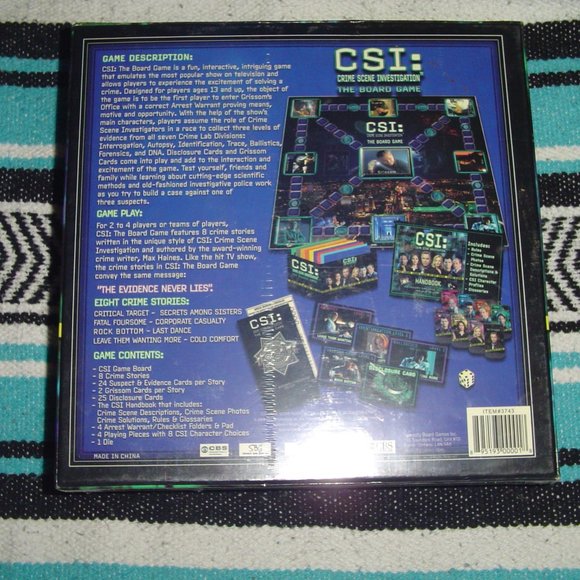 SEALED CSI Crime Scene Investigation Board Game - Picture 2 of 4
